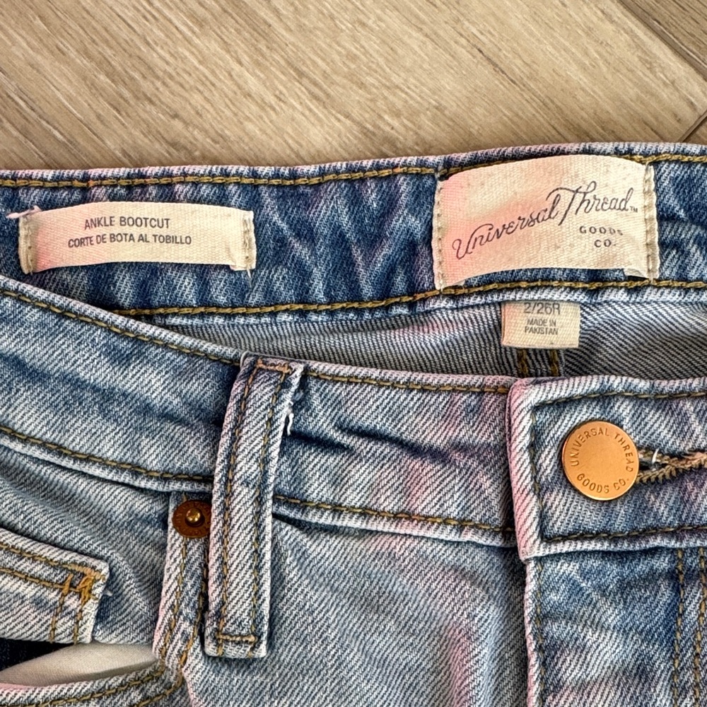 Universal Thread Pale Blue, Ankle Bootcut Jeans w… - image 2